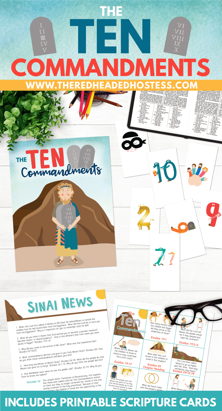 Essential 6 Lesson 21: The 10 Commandments image relating to 10 Commandments for Kids Printable known as Fundamental 6 Lesson 21: The 10 Commandments