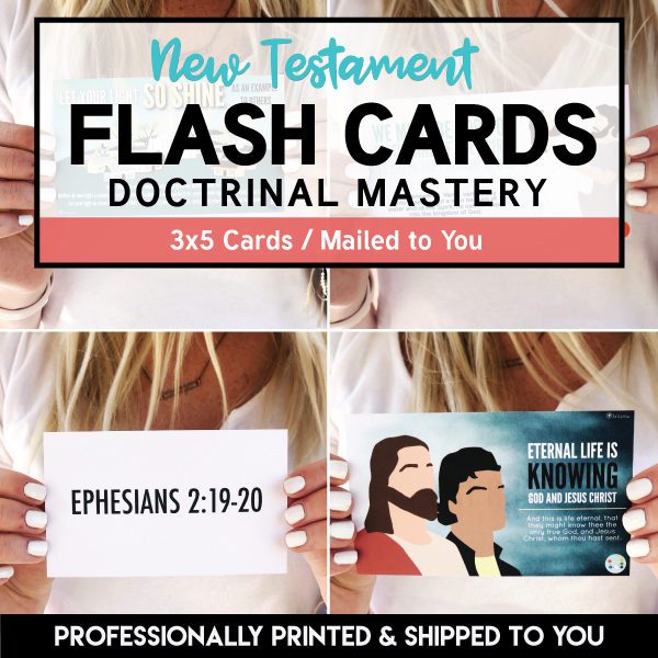 new testament doctrinal mastery flashcards 3x5 physical cards print 3x5 cards