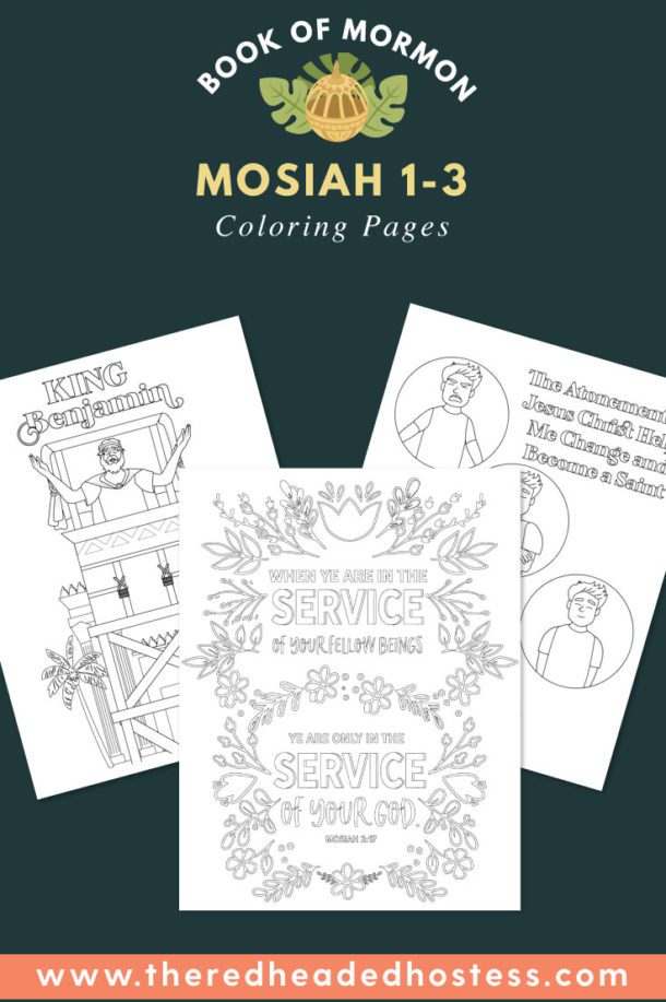 Mosiah 1-3 - The Red Headed Hostess