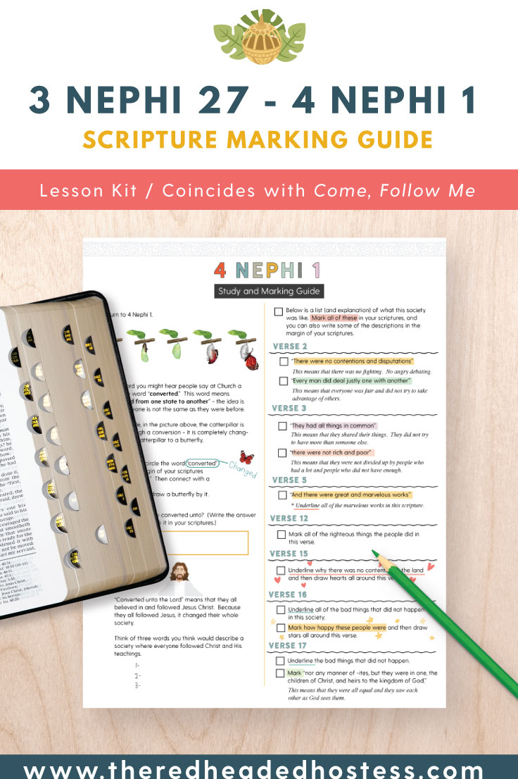 3Nephi27 4nephi1 ScriptureMarkingGuide pinterest2