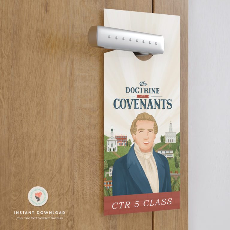 2021 Primary Doctrine and Covenants Door Hangers The Red Headed Hostess