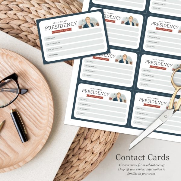 Primary Presidency Contact Cards Primary 2021