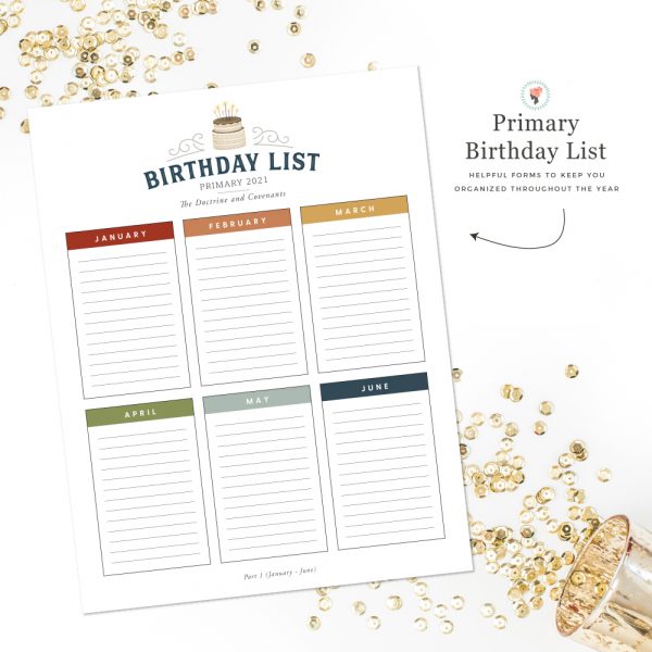 Primary Presidency Planner 2021 The Doctrine and Covenants 1