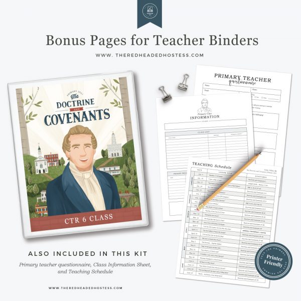 Primary Teacher Binder 2021 Primary Doctrine and Covenants