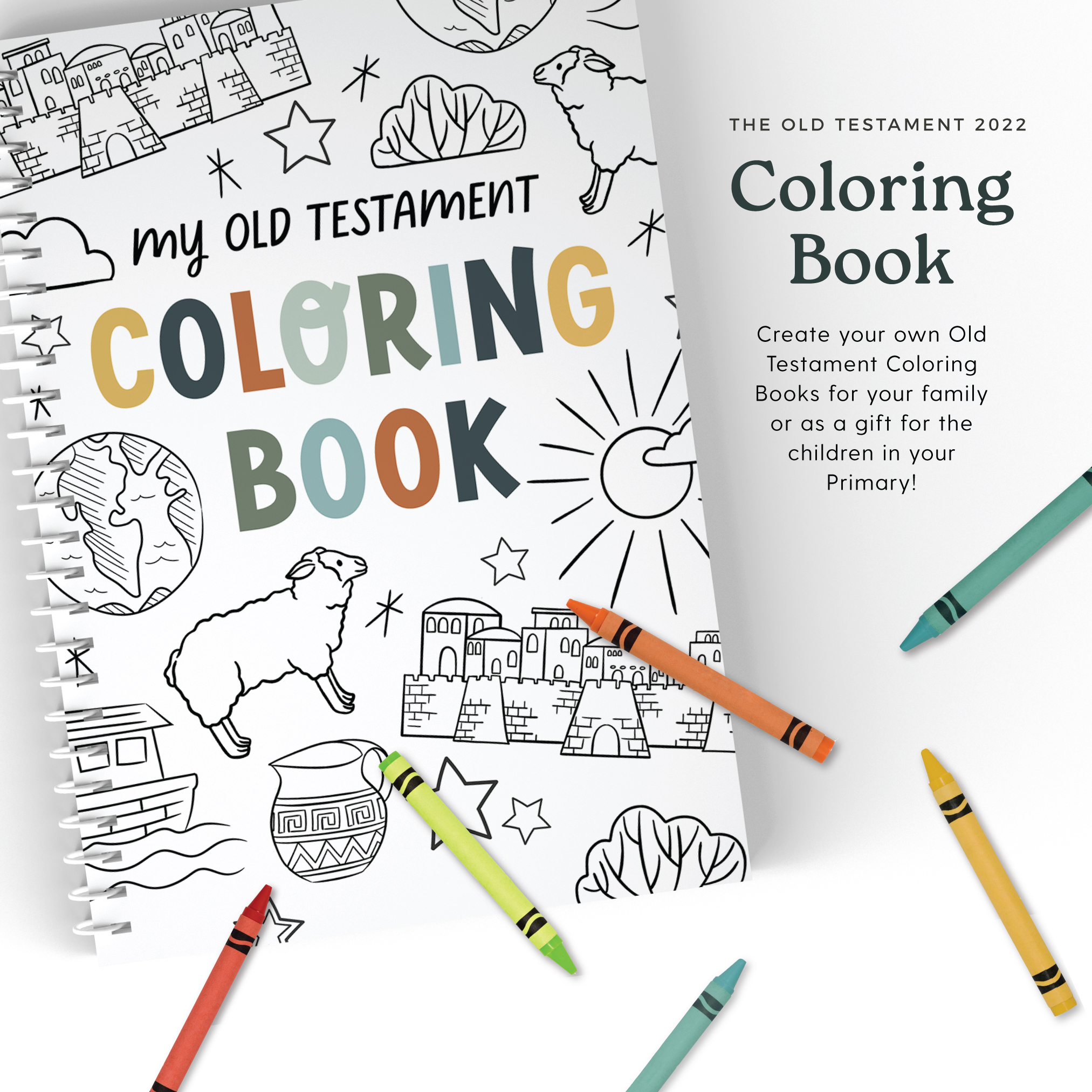 2022 Old Testament: Coloring Kit - The Red Headed Hostess