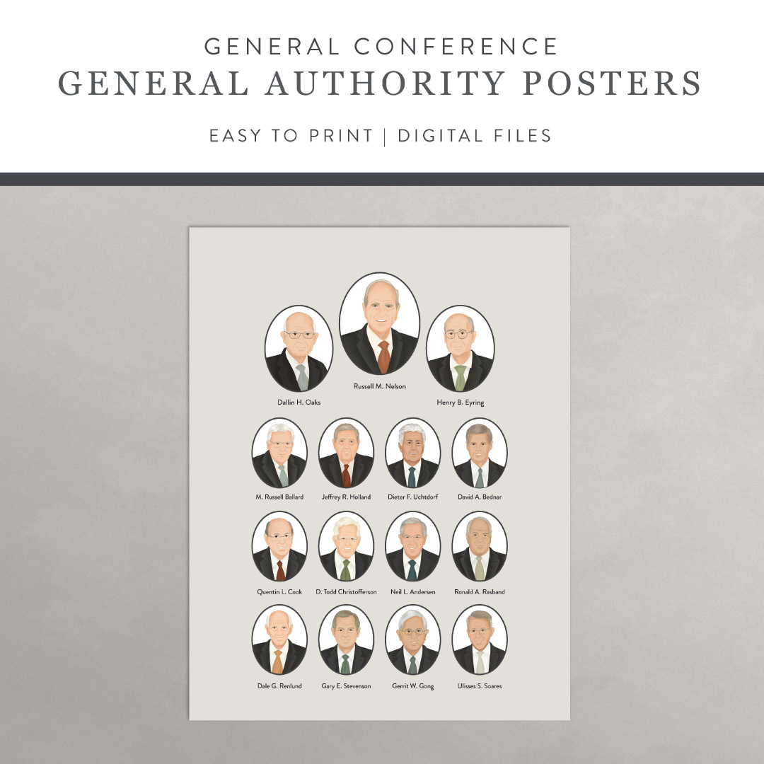 April/October 2023 General Conference Apostle Fact Posters The Red