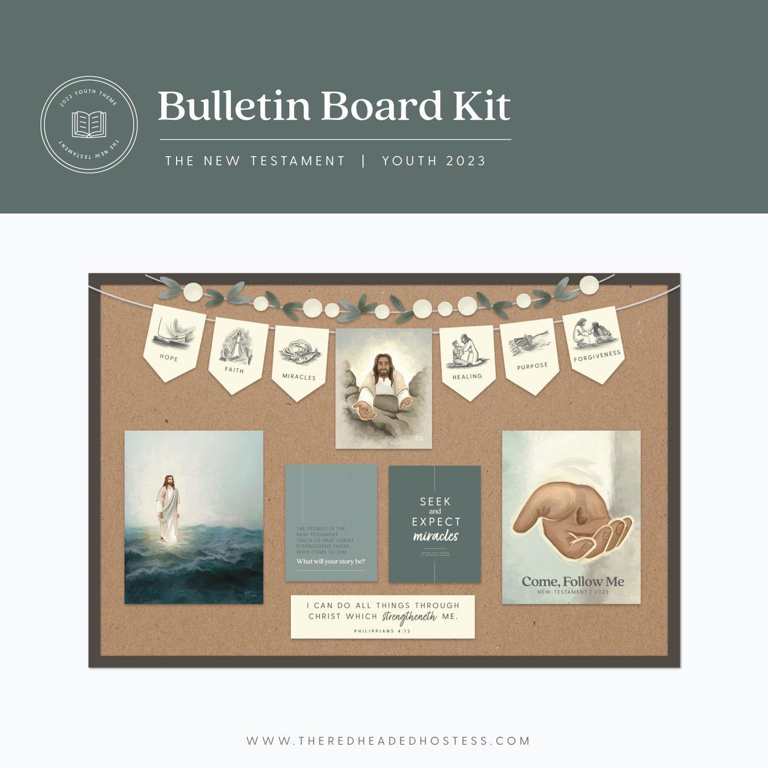 2024 I Am a Disciple of Jesus Christ: Bulletin Board Kit - The Red Headed  Hostess