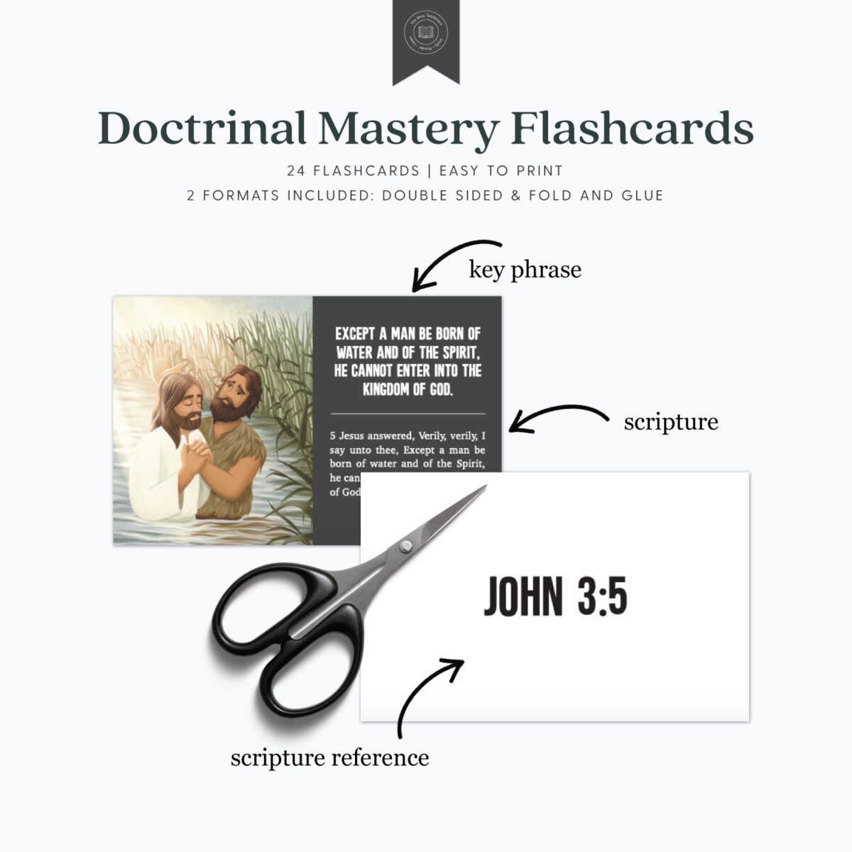 New Testament Doctrinal Mastery Digital Flashcards (PDF Download