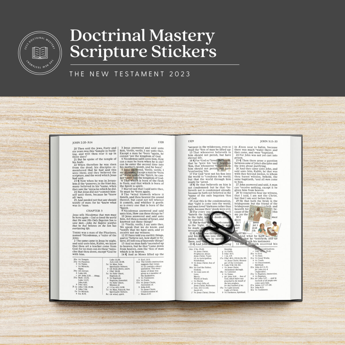 New Testament Doctrinal Mastery Scripture Stickers (PDF Download