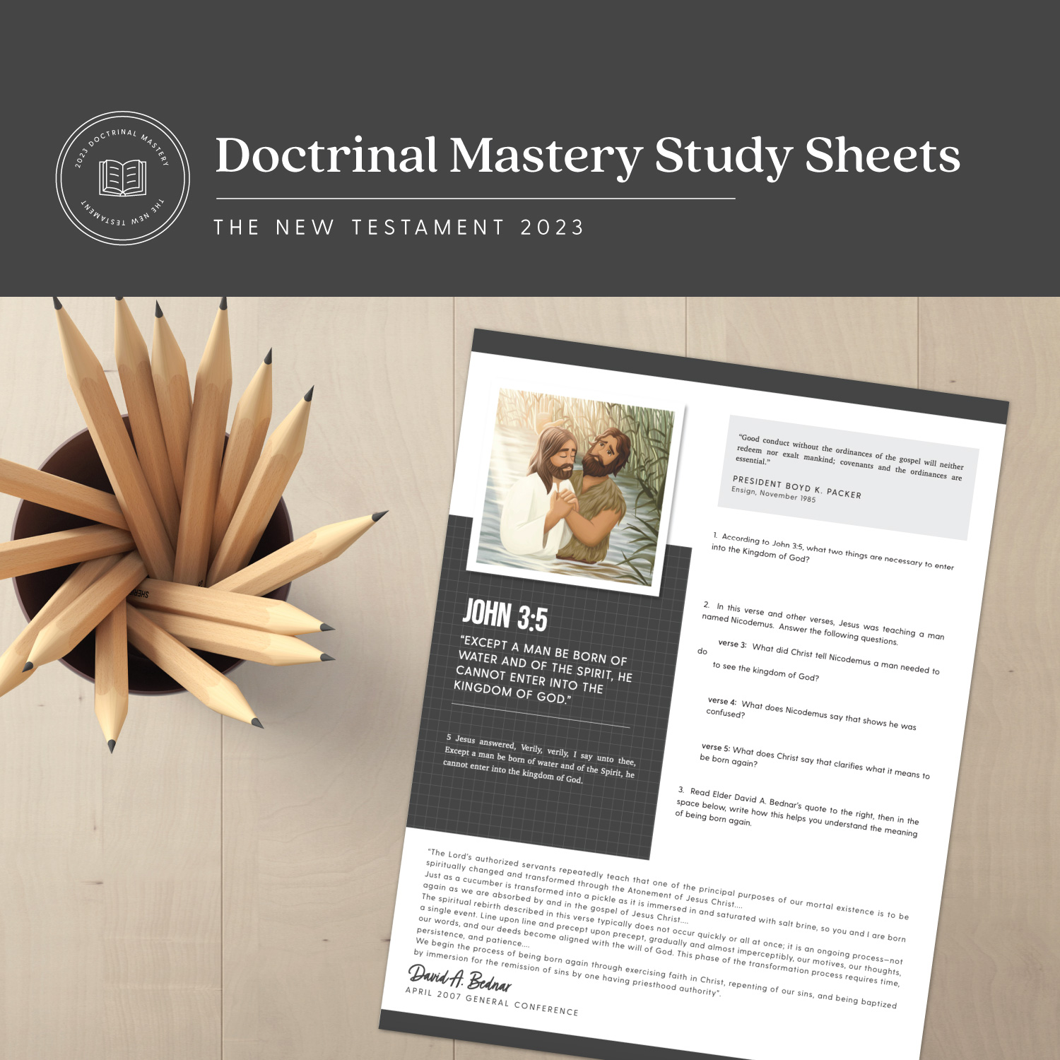 New Testament Doctrinal Mastery Study Sheets (PDF Download) The Red