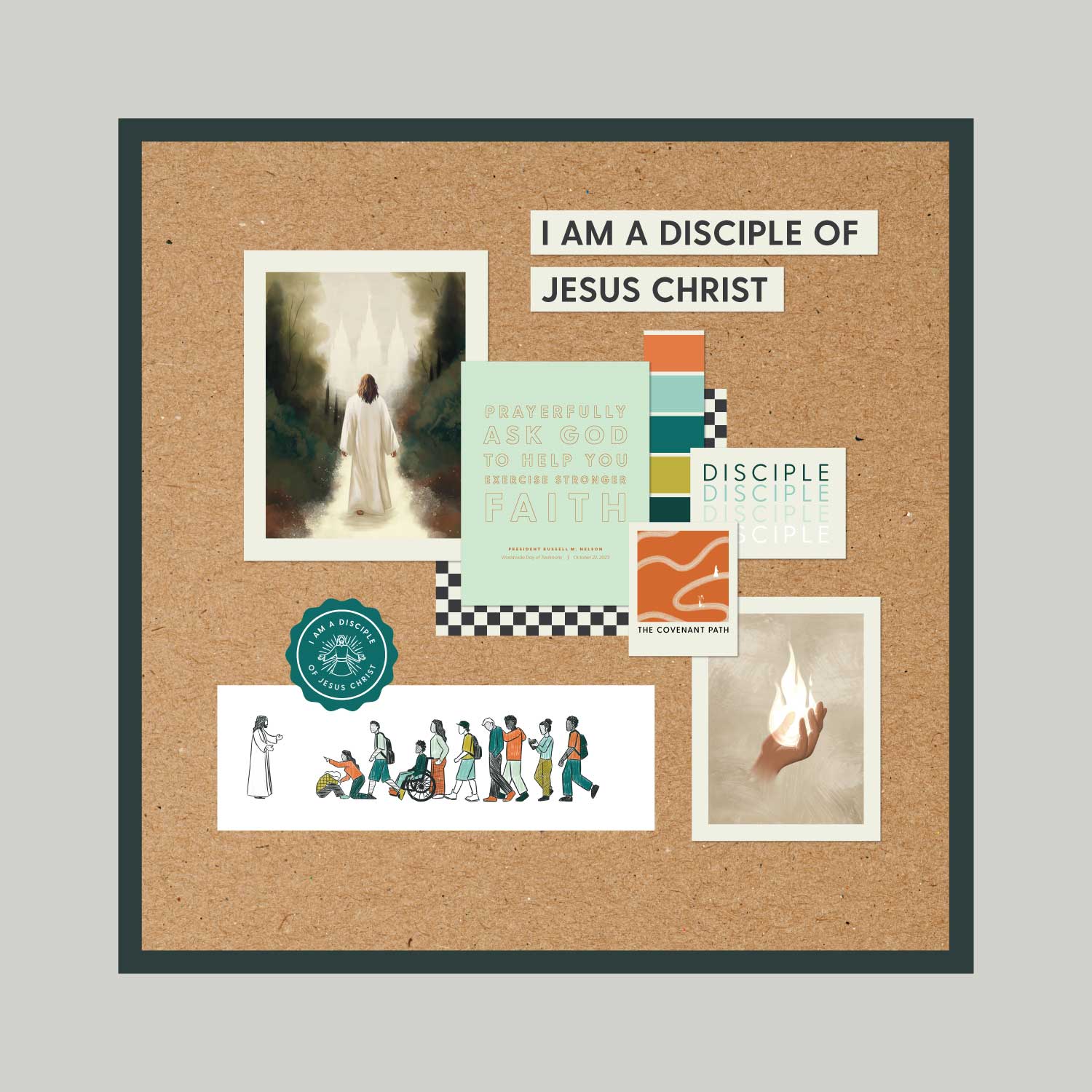 2024 I Am a Disciple of Jesus Christ: Bulletin Board Kit - The Red Headed  Hostess