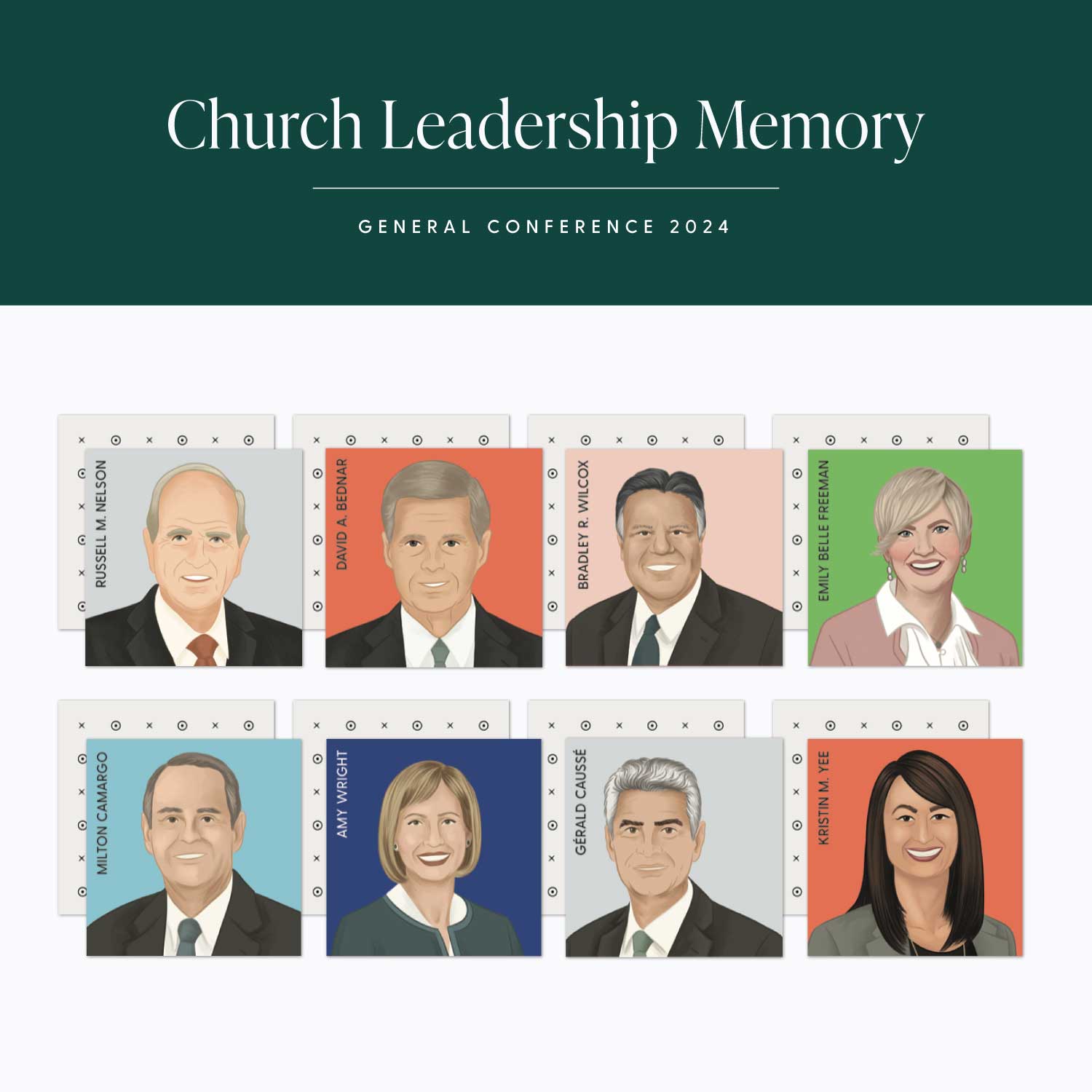 October 2024 General Conference Church Leadership Memory Game The Red Headed Hostess