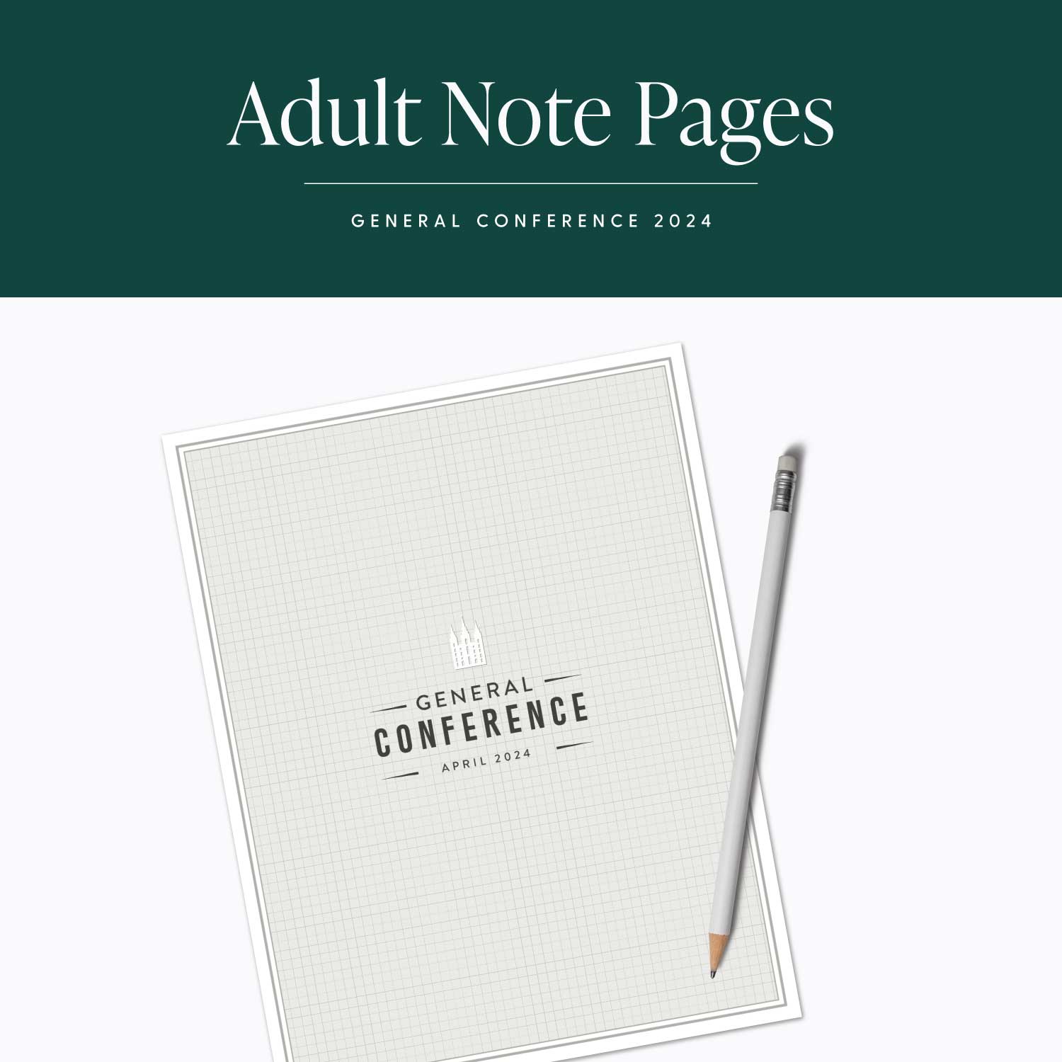 April 2024 General Conference Adult Note Pages The Red Headed Hostess