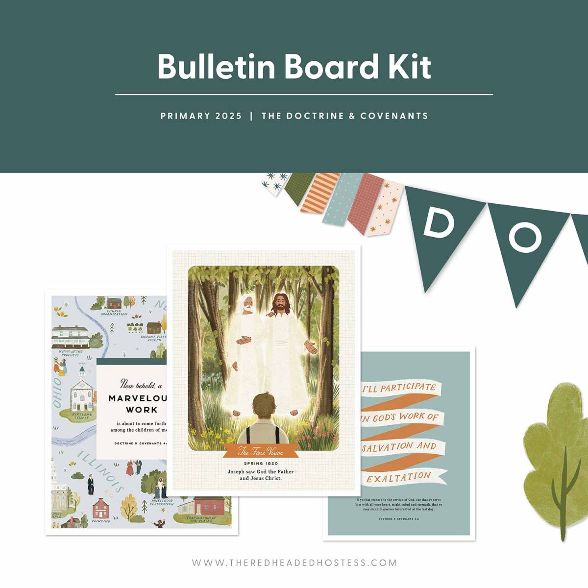 2025 Primary-Doctrine and Covenants-Bulletin Board Kit - The Red Headed ...