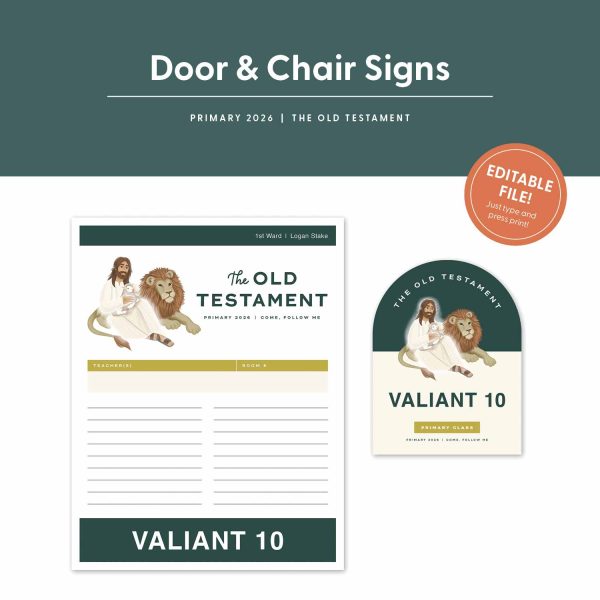 2026 Primary OldTestament ClassSigns 1