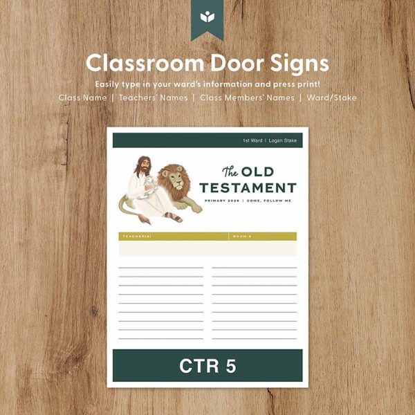 2026 Primary OldTestament ClassSigns 2